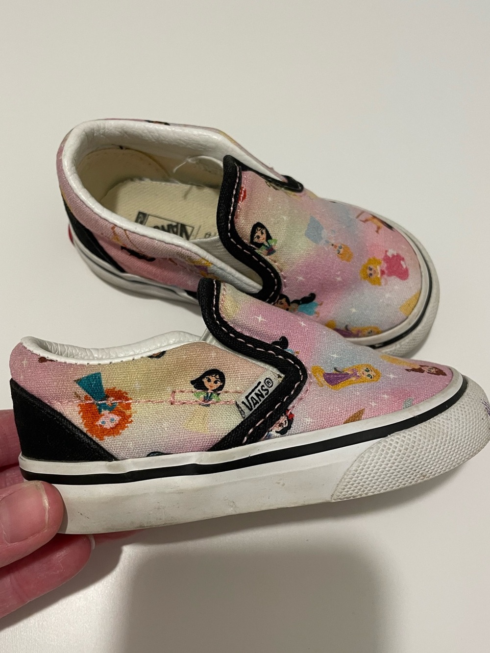 Vans Disney Princess Collaboration Classic Slip On Sneakers Toddler Size 5